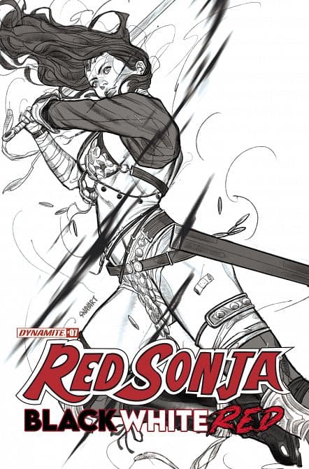 Cover Art for RED SONJA BLACK WHITE RED