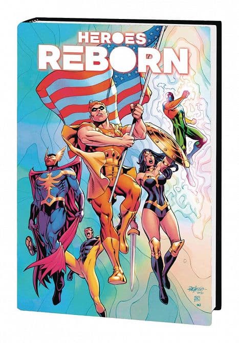 Cover Art for HEROES REBORN AMERICAS MIGHTIEST HEROES OMNIBUS HC DM VARIANT