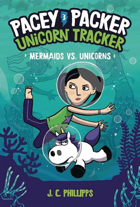 Cover Art for PACEY PACKER UNICORN TRACKER GN VOL 03 MERMAIDS VS. UNICORNS