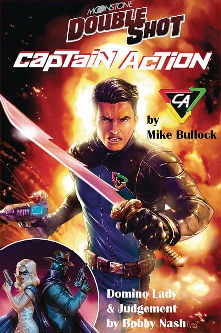 Cover Art for MOONSTONE DOUBLE SHOT CAPTAIN ACTION DOMINO LADY SC