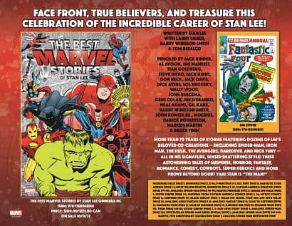 BEST MARVEL STORIES BY STAN LEE OMNIBUS HC