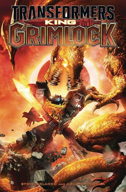 Cover Art for TRANSFORMERS KING GRIMLOCK HC