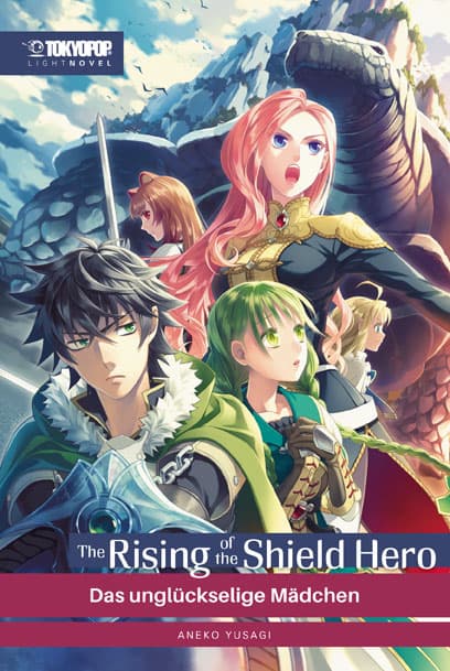 Cover Art for THE RISING OF THE SHIELD HERO LIGHT NOVEL