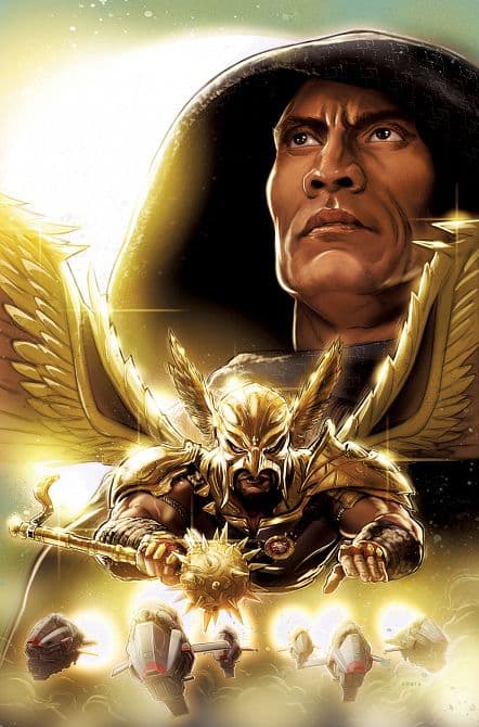 BLACK ADAM JUSTICE SOCIETY FILES HAWKMAN