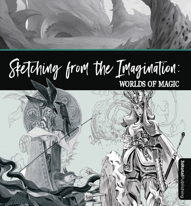 Cover Art for SKETCHING FROM THE IMAGINATION WORLDS OF MAGIC SC