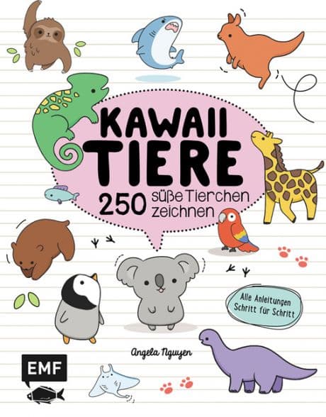 KAWAII TIERE-250 SÜSSE TIERE ZEICHNEN