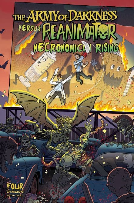 Cover Art for AOD VS REANIMATOR NECRONOMICON RISING