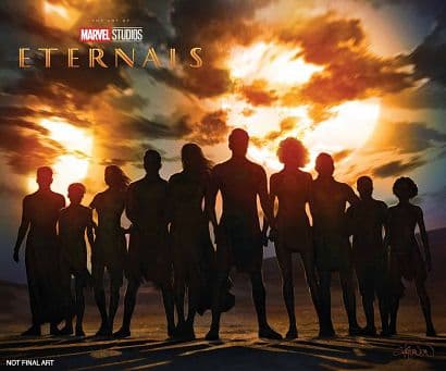 Cover Art for MARVEL STUDIOS ETERNALS HC ART OF THE MOVIE