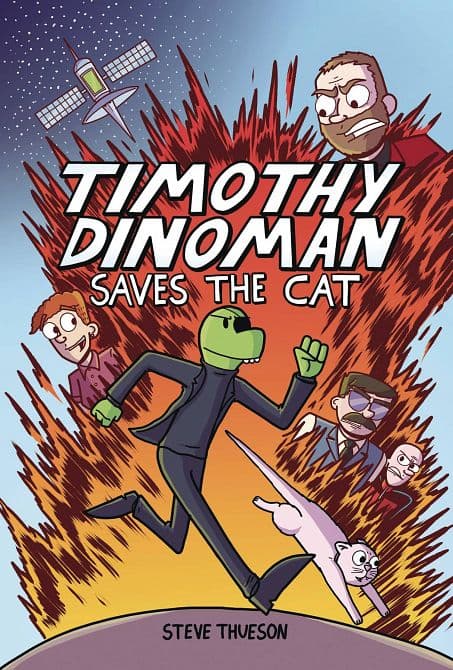 Cover Art for TIMOTHY DINOMAN SAVES THE CAT GN