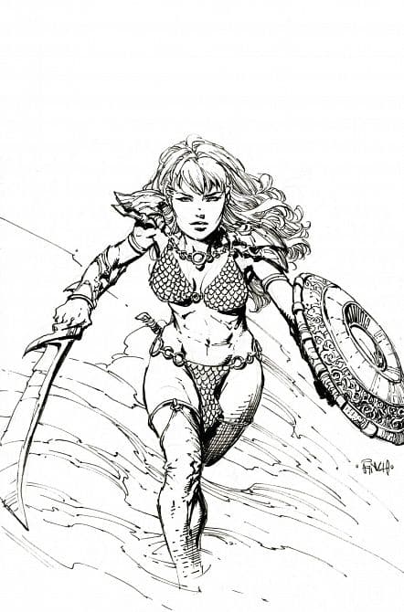 Cover Art for UNBREAKABLE RED SONJA