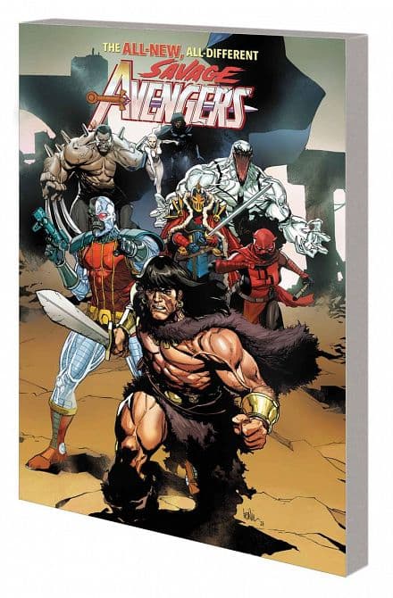 Cover Art for SAVAGE AVENGERS TP VOL 01 TIME IS THE SHARPEST EDGE