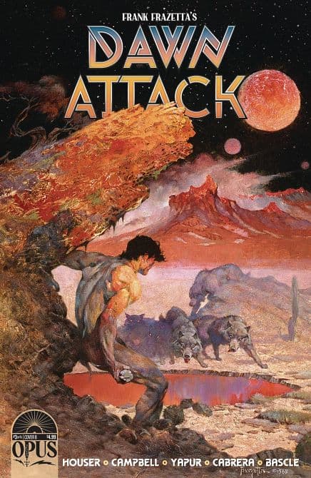 Cover Art for FRANK FRAZETTAS DAWN ATTACK