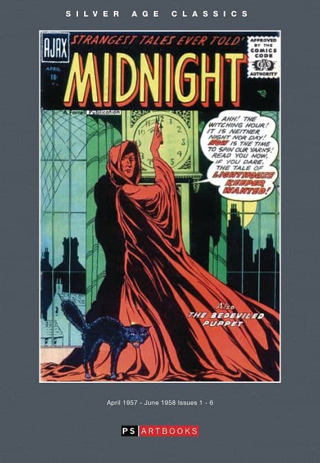 Cover Art for SILVER AGE CLASSIC MIDNIGHT COMICS HC VOL 01