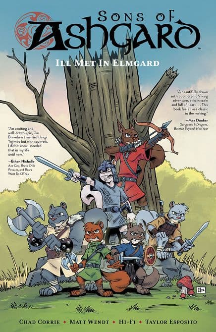 Cover Art for SONS OF ASHGARD ILL MET IN ELMGARD TP