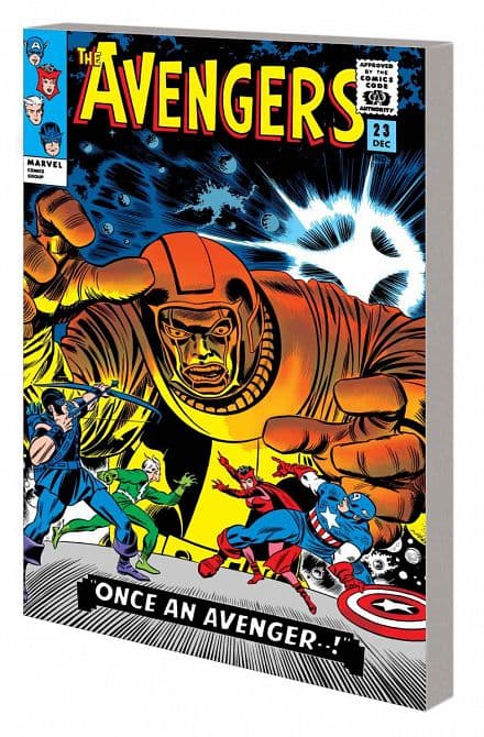 Cover Art for MIGHTY MARVEL MASTERWORKS AVENGERS AMONG US WALKS A GOLIATH TP VOL 03 DM VARIANT