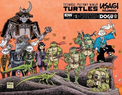 Cover Art for TMNT USAGI YOJIMBO WHEREWHEN