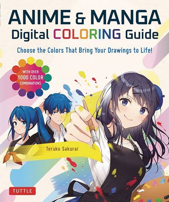 ANIME & MANGA DIGITAL COLORING GUIDE SC