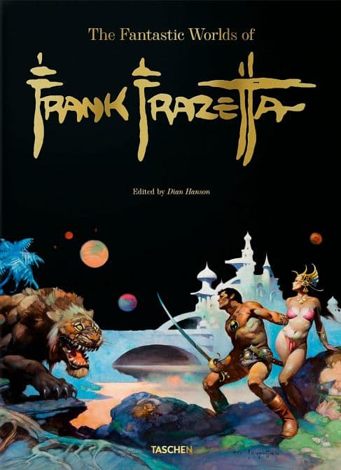 Cover Art for THE FANTASTIC WORLDS OF FRANK FRAZETTA