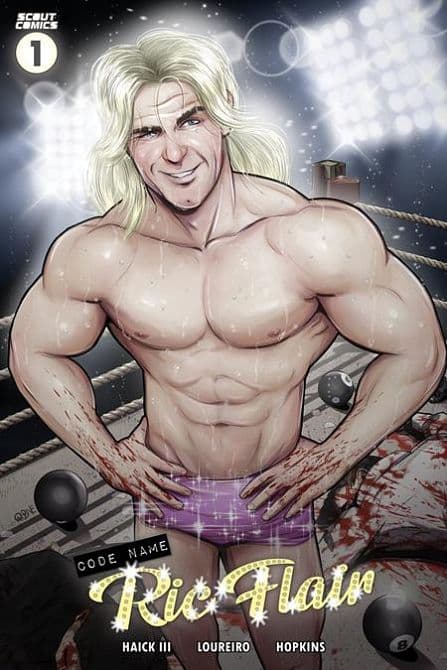 Cover Art for CODENAME RIC FLAIR MAGIC EIGHTBALL ( ONE SHOT ) CVR C RUBEN CUBILES VARIANT