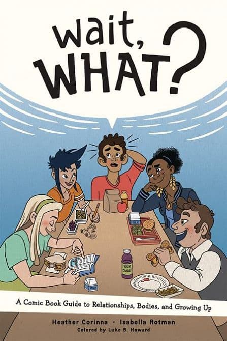WAIT WHAT TP A COMIC BOOK GUIDE TO RELATIONSHIPS BODIES AND GROWING UP ( NEW PRINTING )
