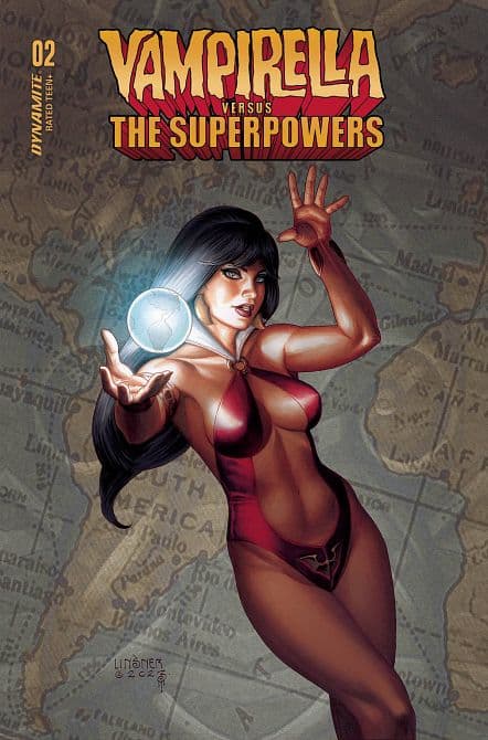 Cover Art for VAMPIRELLA VS SUPERPOWERS
