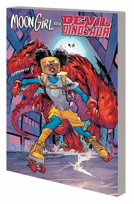 Cover Art for MOON GIRL AND DEVIL DINOSAUR TP MENACE ON WHEELS