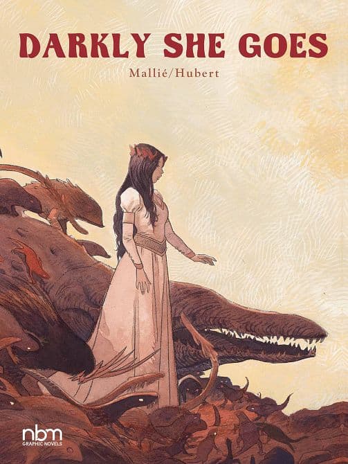 Cover Art for DARKLY SHE GOES HC GN