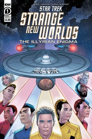 Cover Art for STAR TREK STRANGE NEW WORLDS ILLYRIAN ENIGMA ( 2022 )