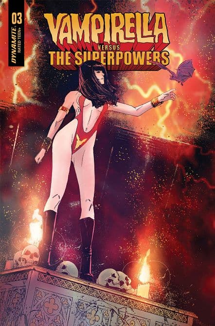 Cover Art for VAMPIRELLA VS SUPERPOWERS