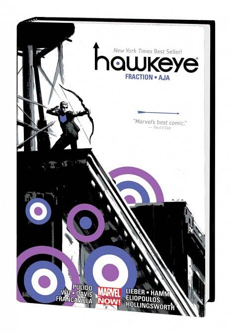 Cover Art for HAWKEYE BY FRACTION AND AJA OMNIBUS HC NEW PTG