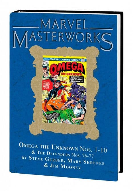 Cover Art for MARVEL MASTERWORKS OMEGA UNKNOWN HC VOL 01 DM VARIANT EDITION 350