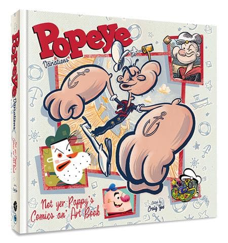 Cover Art for POPEYE VARIATIONS HC NOT YER PAPPYS COMICS AN ART BOOK