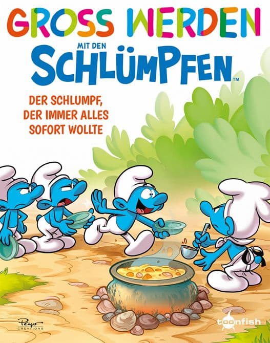 Cover Art for GROSS WERDEN MIT DEN SCHLÜMPFEN
