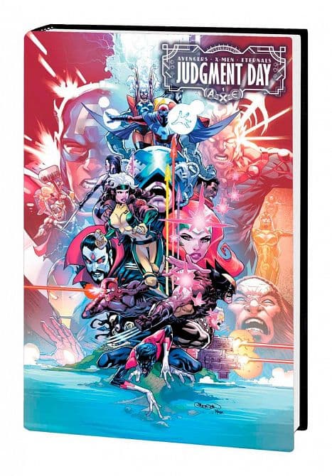 Cover Art for JUDGMENT DAY OMNIBUS HC DM VARIANT
