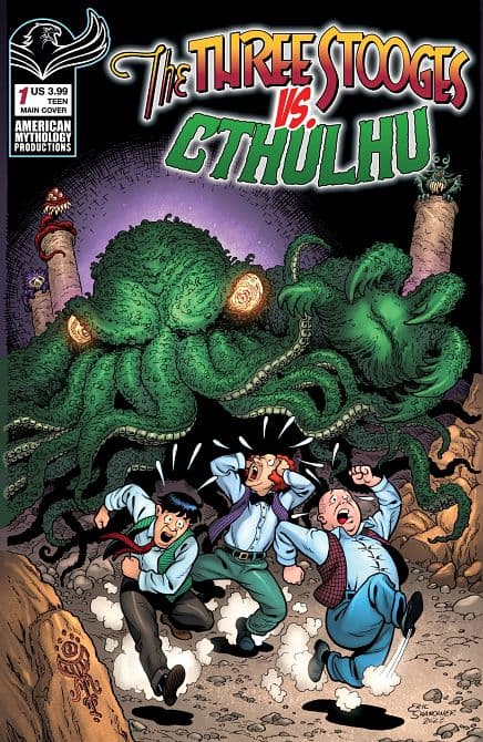Cover Art for THE THREE STOOGES VS CTHULHU