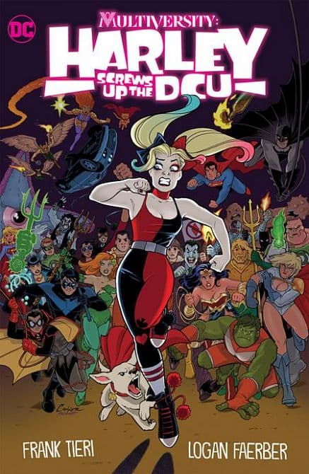 Cover Art for MULTIVERSITY HARLEY SCREWS UP THE DCU HC