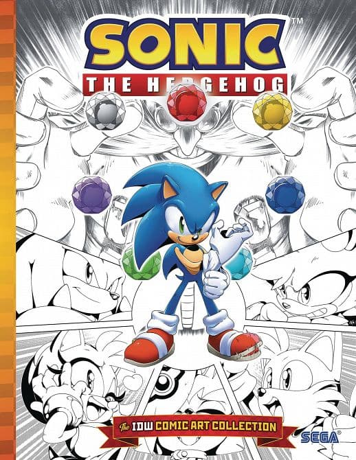 Cover Art for SONIC THE HEDGEHOG IDW COMIC ART COLL HC VOL 01