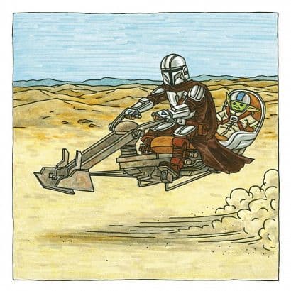 Cover Art for STAR WARS MANDALORIAN AND CHILD HC