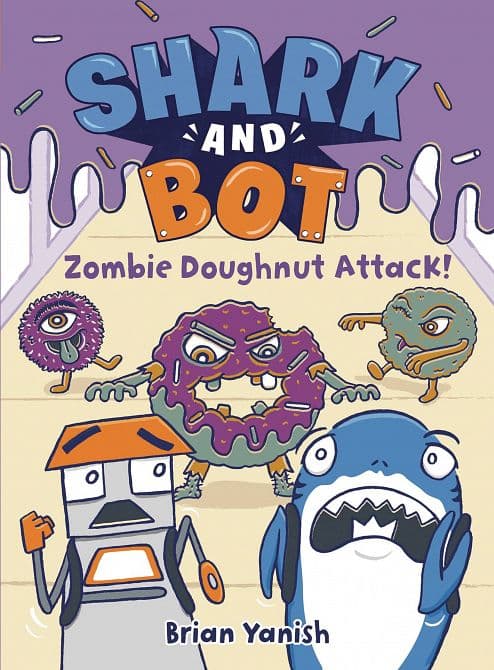 Cover Art for SHARK AND BOT YR GN VOL 03 ZOMBIE DOUGHNUT ATTACK