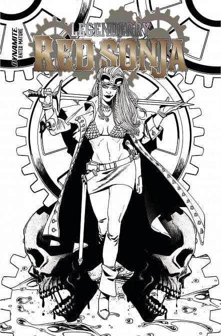 LEGENDERRY RED SONJA ONE SHOT CVR E 10 COPY INCV HOWELL LINE ART