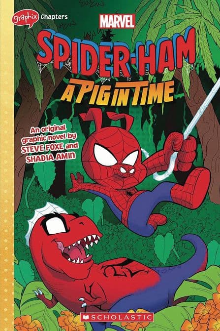 Cover Art for SPIDER HAM PIG IN TIME GN