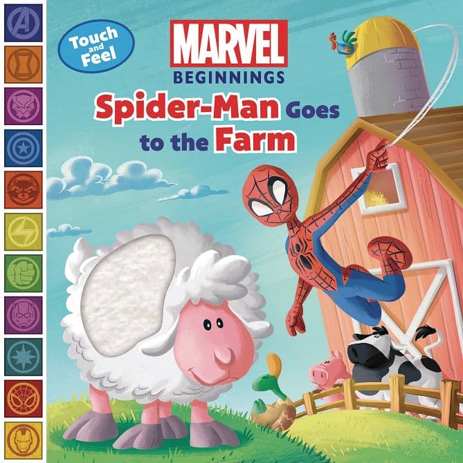 Cover Art for MARVEL BEGINNINGS SPIDERMAN GOES TO FARM HC