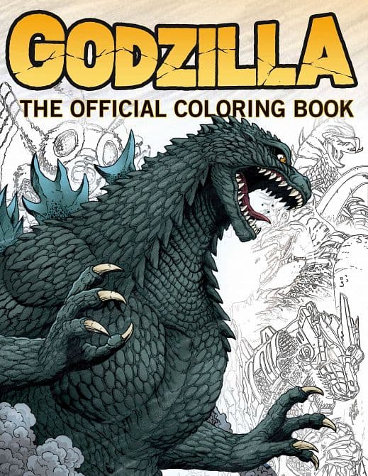 Cover Art for GODZILLA OFFICIAL COLORING BOOK SC