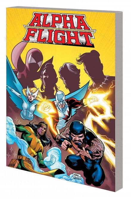 Cover Art for ALPHA FLIGHT DIVIDED WE STAND TP