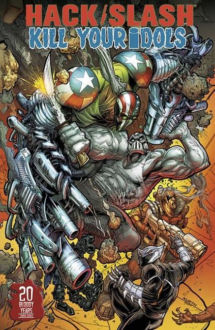 HACK SLASH KILL YOUR IDOLS ( ONE SHOT ) CVR B STEVE KURTH VARIANT