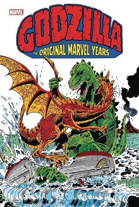 Cover Art for GODZILLA ORIGINAL MARVEL YEARS OMNIBUS HC WAR GIANTS DM VARIANT