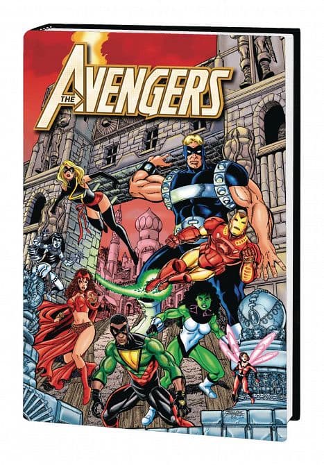 Cover Art for AVENGERS BUSIEK PEREZ OMNIBUS HC VOL 02 PEREZ NEW PTG DM VARIANT