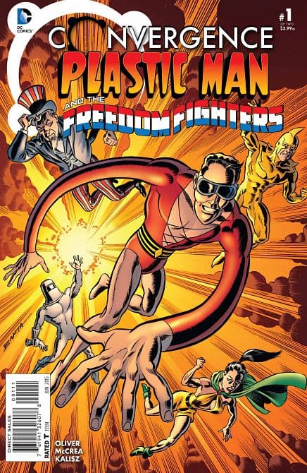 Cover Art for CONVERGENCE PLASTIC MAN FREEDOM FIGHTERS ( 2015 )