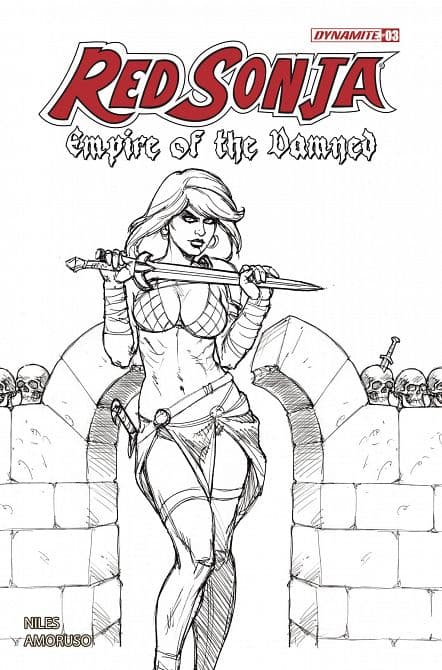 Cover Art for RED SONJA EMPIRE DAMNED