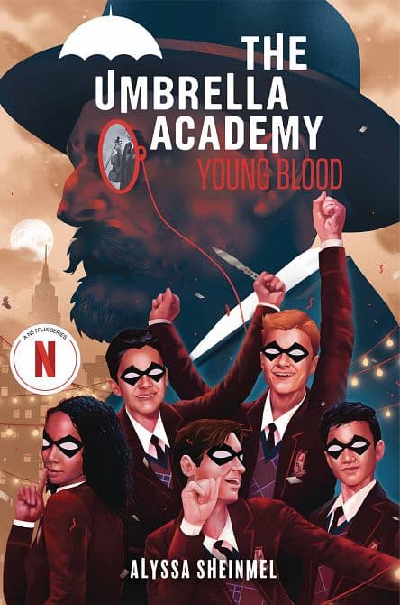Cover Art for UMBRELLA ACADEMY HC NOVEL YOUNG BLOOD